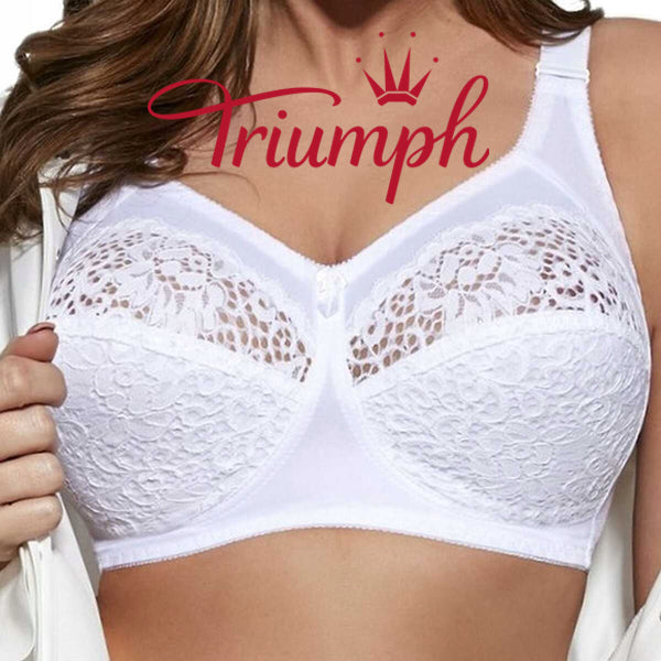 Triumph® – 3 darab💖50% kedvezménnyel✨2025 női nagyméretű hímzett puha melltartó