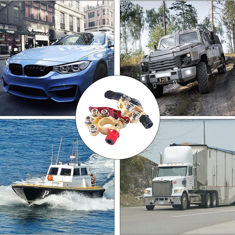 Gyorsan oldható autóakkumulátor-csatlakozó vastagított sárgaréz fejjel