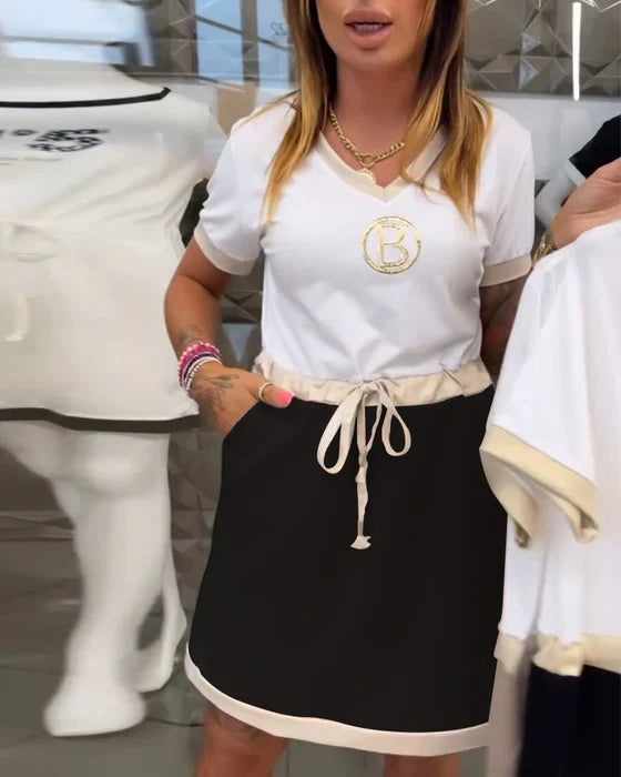 Női nyári könnyű ruhák rövid ujjúval