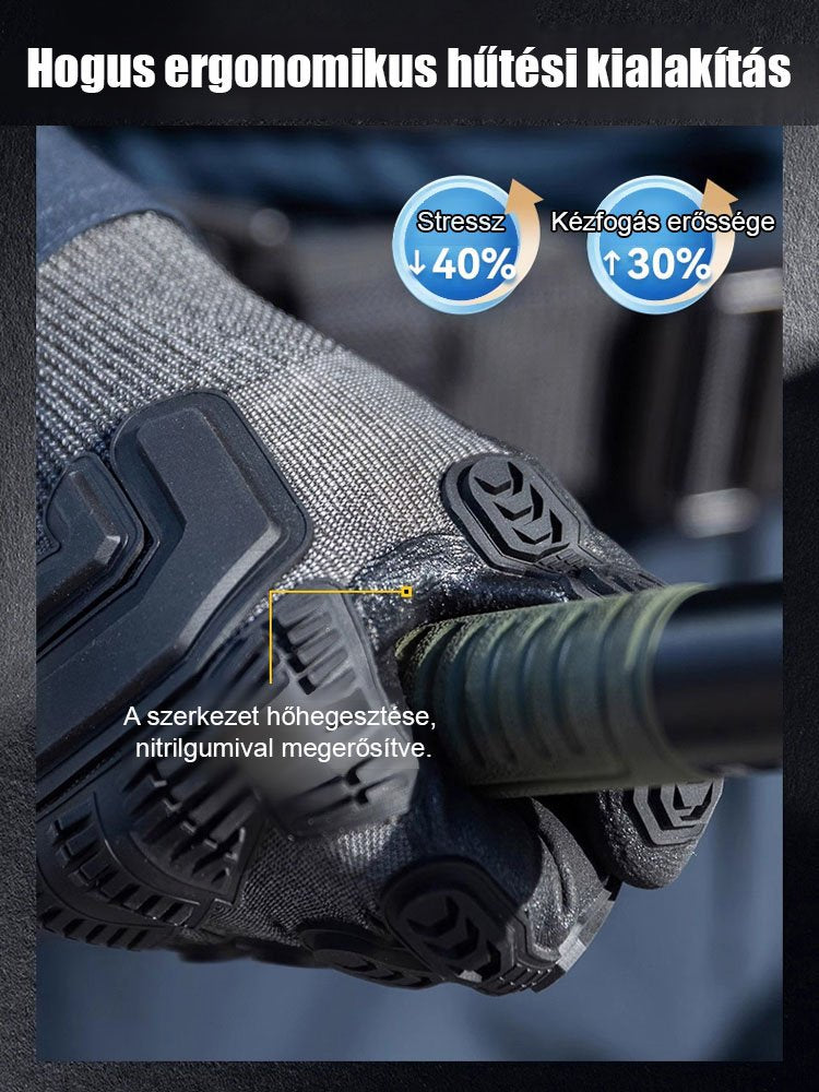 Vasverseny Mechanikus Páncél Pro Vágásálló Taktikai Kesztyű