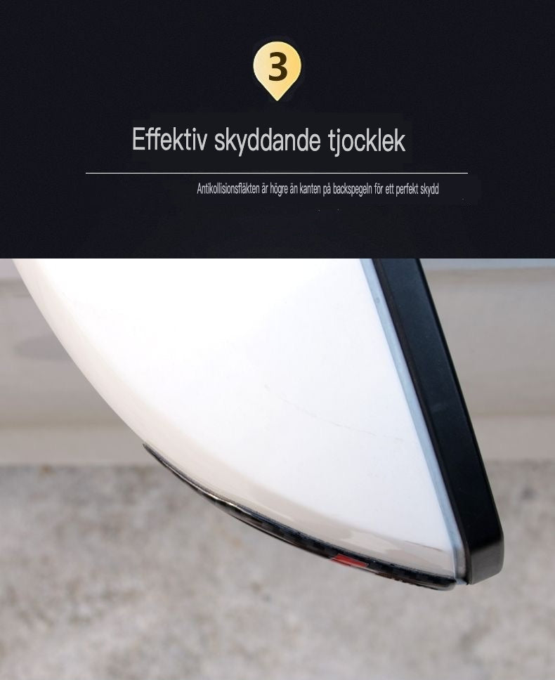 Szénszálas tükörmatrica ütésvédelemmel és logóval