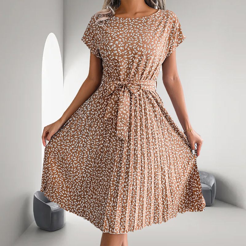 đ2025-ös nyĂĄri kiĂĄrusĂtĂĄsđ VirĂĄgos, rövid ujjĂș, hajtogatott nĆi ruhađ (6 szĂnben, zsebekkel)