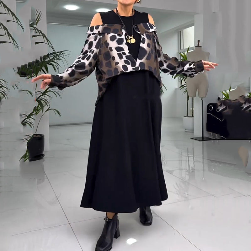 đ2025 KivĂ©teles pĂĄnt nĂ©lkĂŒli ruha leopĂĄrdmintĂĄvalăS-4XLă