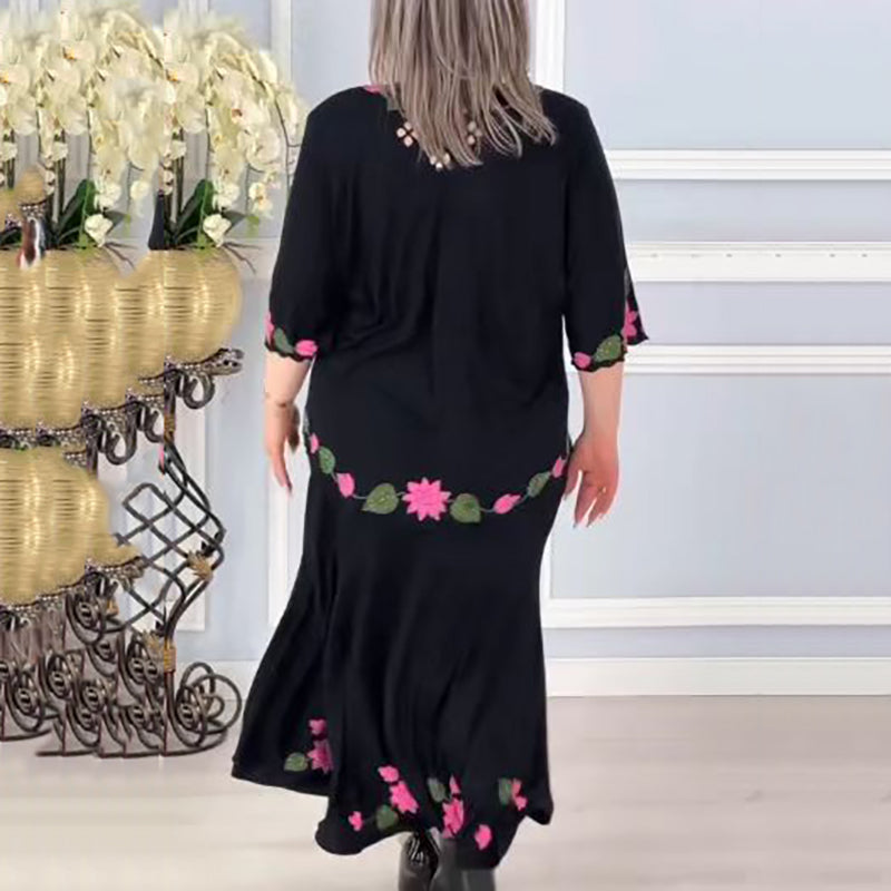 đ·ElegĂĄns virĂĄgmintĂĄs nĆi ruha V-nyakkal
