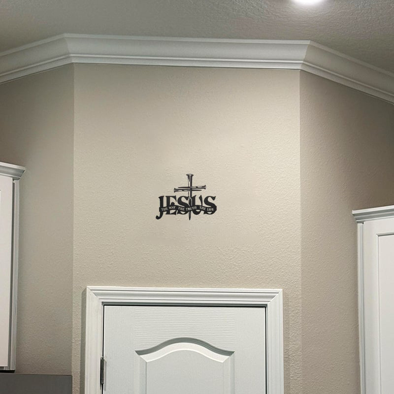 Kereszt Jézus Igazság fém faldekoráció