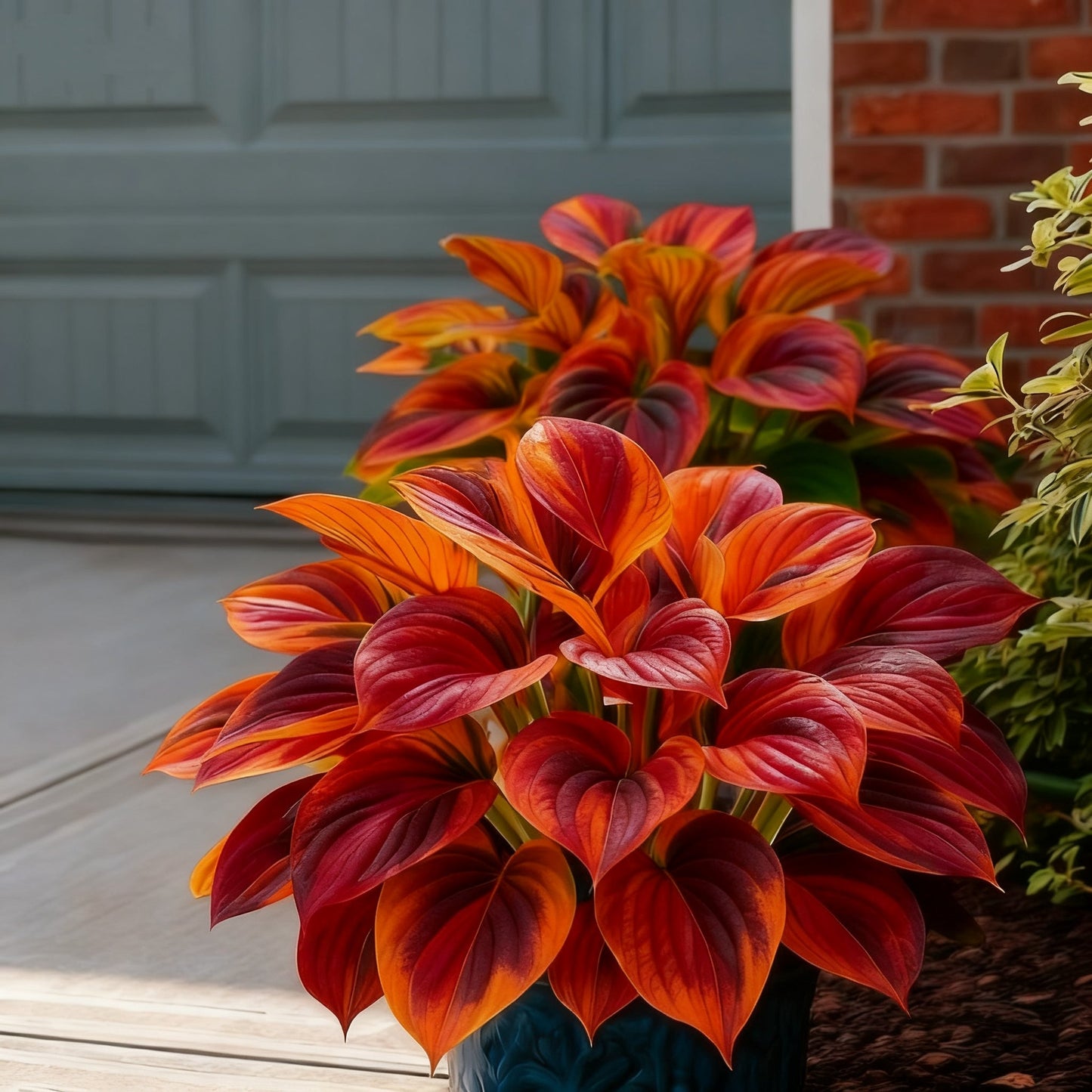 🌈🔥 Limitált kiadású Szivárványos Láng Hosták - Ritka Többszínű Lombozat, Kizárólag Üzletünkben 🌸