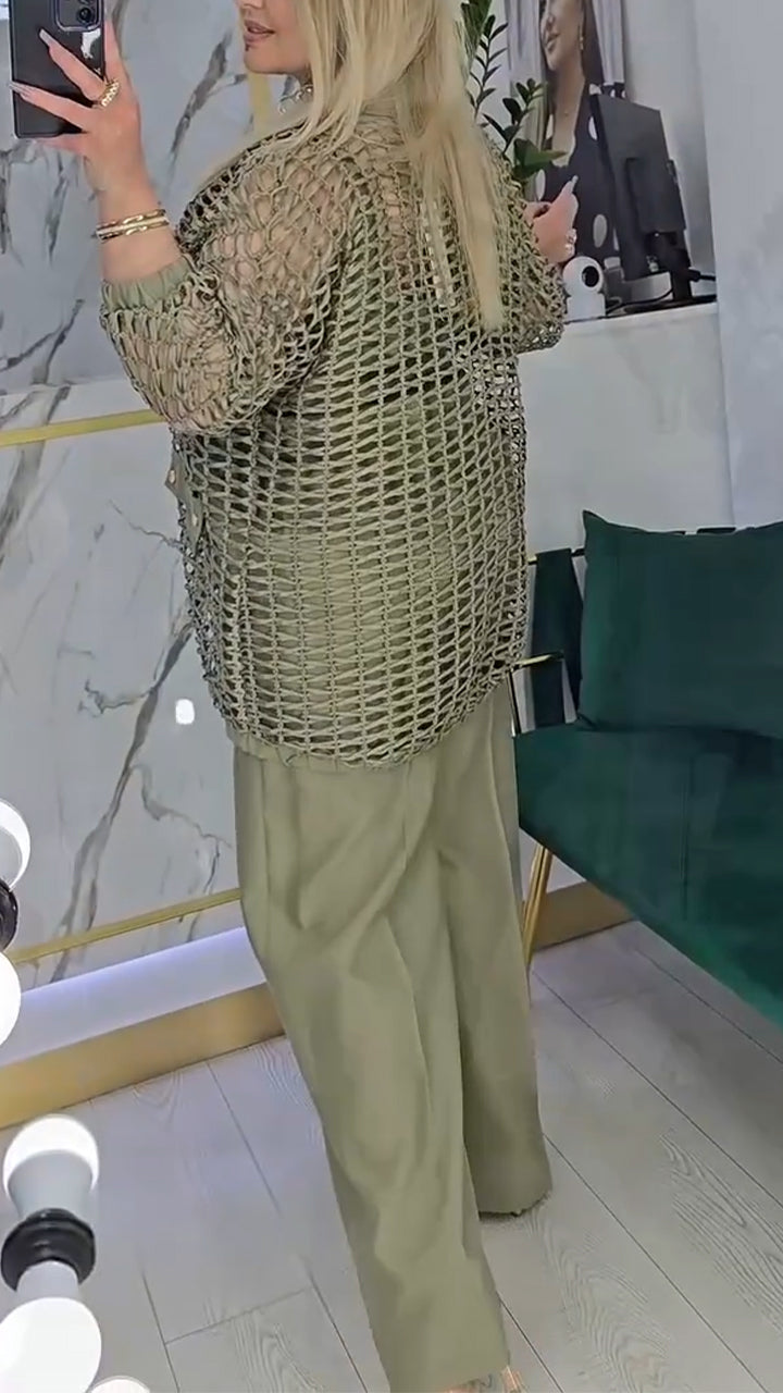 Női, háromrészes üreges ingázóruha