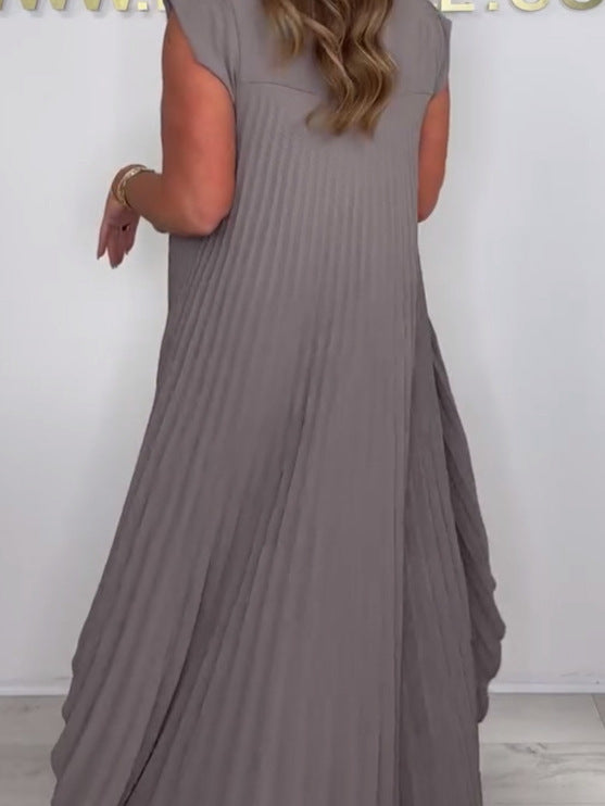 💖Rövid ujjú rakott blúz és bő nadrág