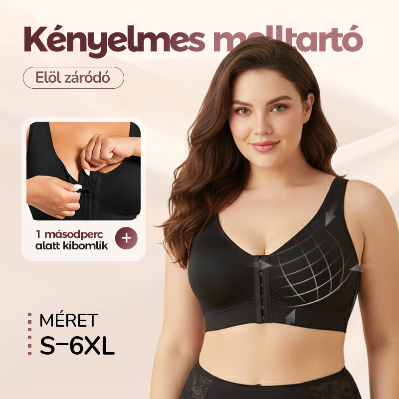 【✨ 1 + 1 ingyenes】Női merevítő nélküli, elölről záródó melltartó