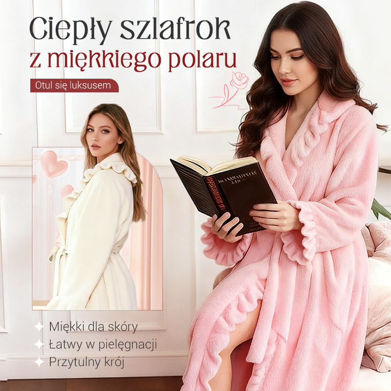 🧖 Puha és bolyhos fürdőköpeny - Bőrbarát anyag