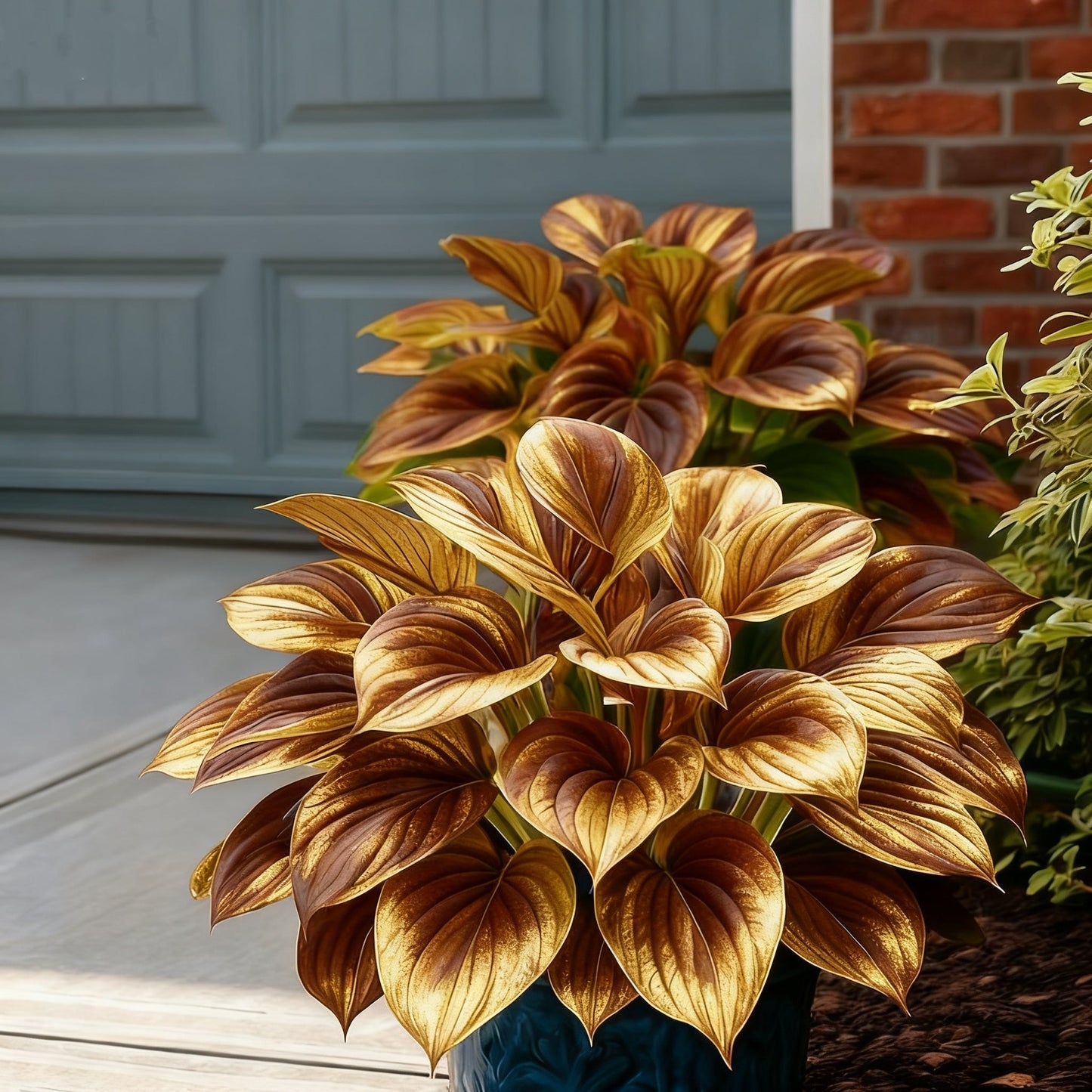 🌈🔥 Limitált kiadású Szivárványos Láng Hosták - Ritka Többszínű Lombozat, Kizárólag Üzletünkben 🌸