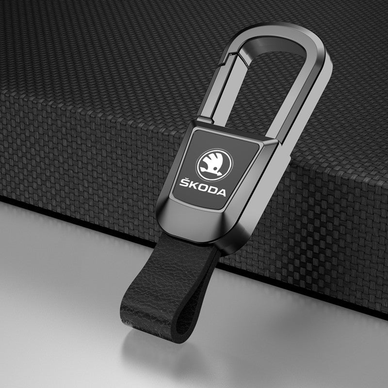 🎉Kiváló minőségű valódi bőr autós kulcstartó