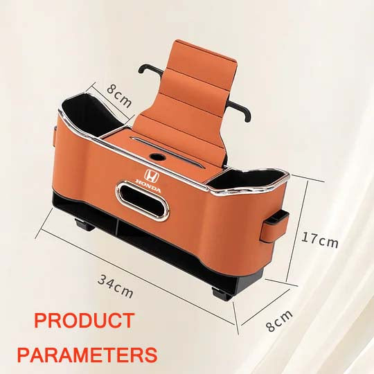 Többfunkciós tárolórekesz az autósülés háttámlájába