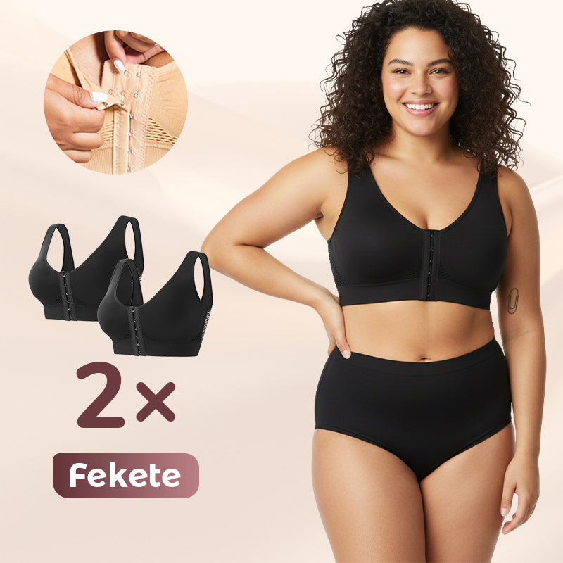【✨ 1 + 1 ingyenes】Női merevítő nélküli, elölről záródó melltartó
