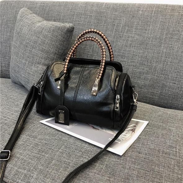 Γυναικεία δερμάτινη τσάντα μεγάλης χωρητικότητας-GR