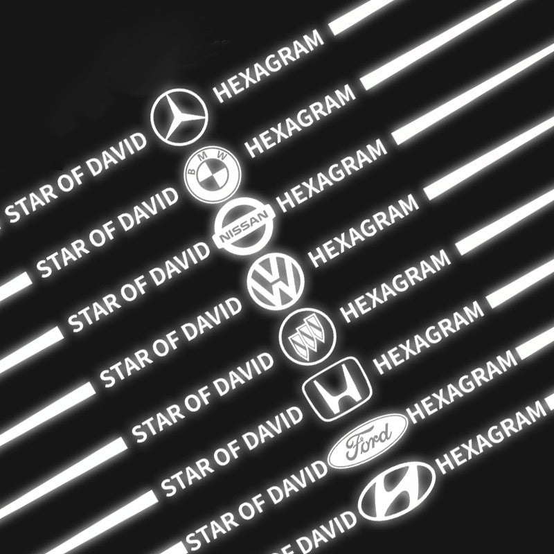 3D színes lézerfényvisszaverő autómatricák 4 db