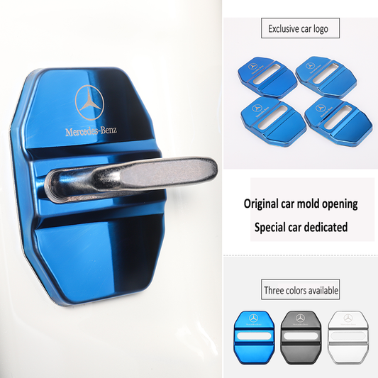 Forró Akció ✨50% Kedvezmény ✨Rozsdamentes Acél Korróziógátló Autó Ajtózár Védőburkolat 🔥4 db 🔥