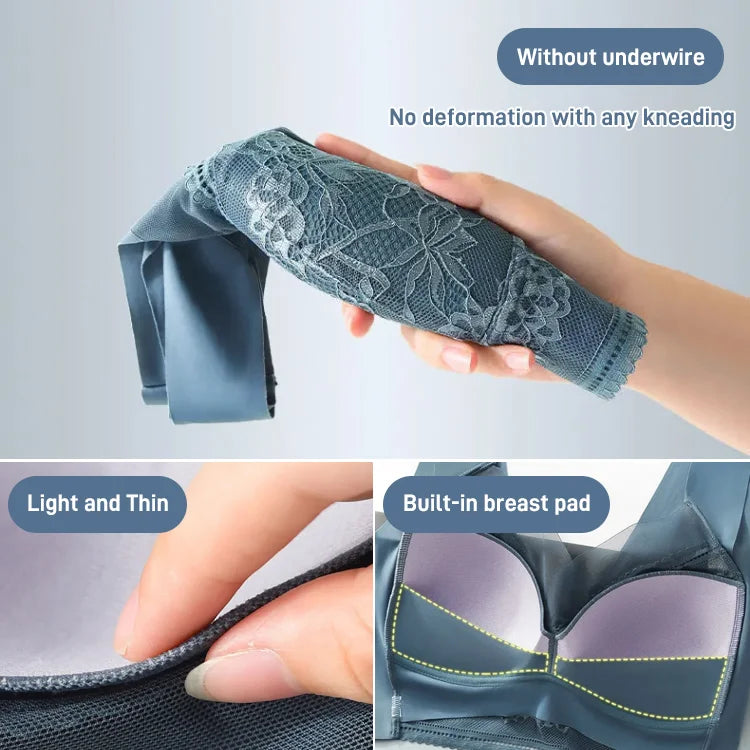 👙 Szuper kényelmes és puha női csipkés melltartó acélgyűrű nélkül【✨1 + 1 ingyenes】