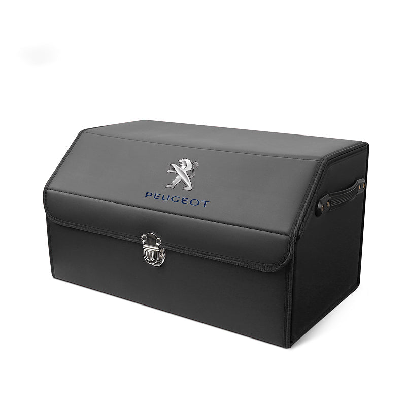 Bőr tárolórekesz az autó csomagtartójába