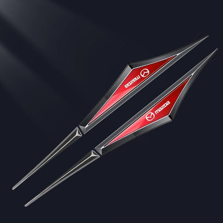 Kreatív horganyzott fém autómatricák✨2 db✨