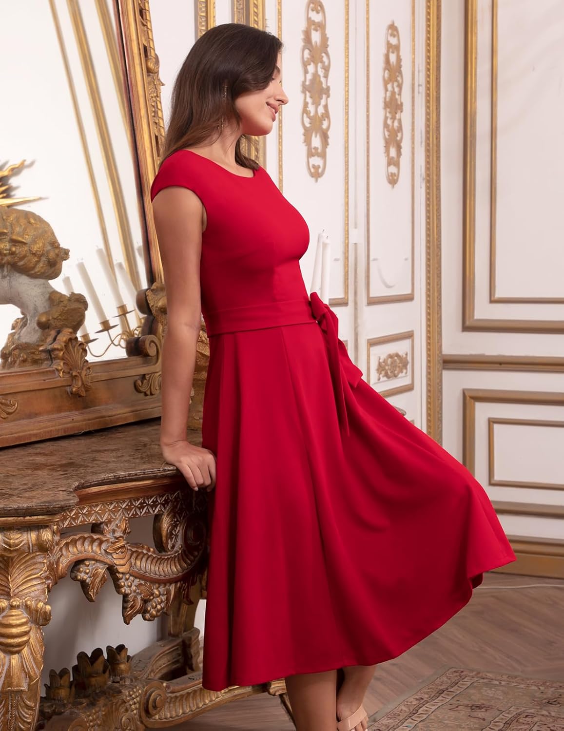 DRESSTELLS koktélruhák nőknek, alkalmi menyasszonyi ruhák, visszafogott báli ruhák templomi fogadásokra 2025-ben