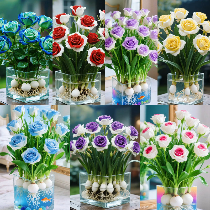 🌈Hidropónikus, ritka, kétszínű rózsahagymák: a természet színes csodája 🌹