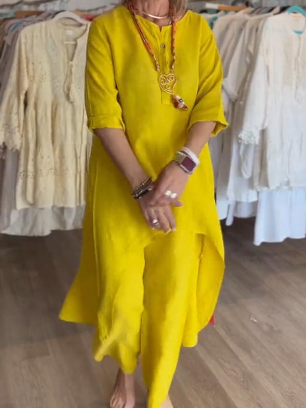 Női vászonöltöny monokróm színben