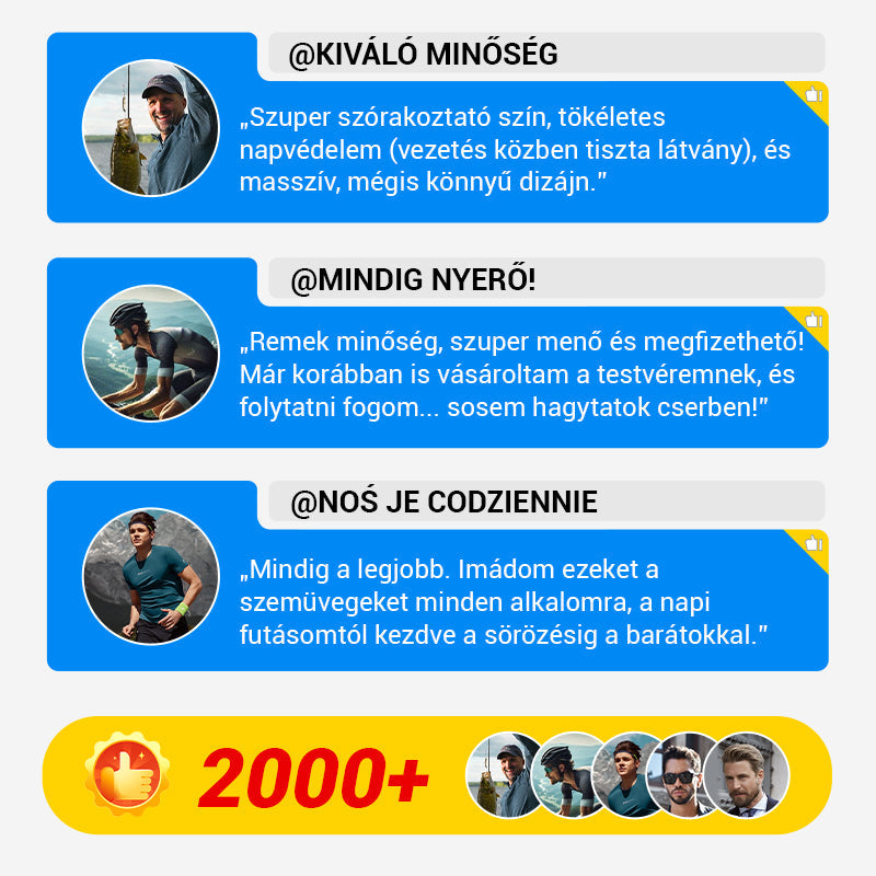 👓 Férfi Divatos Könnyű Napszemüveg