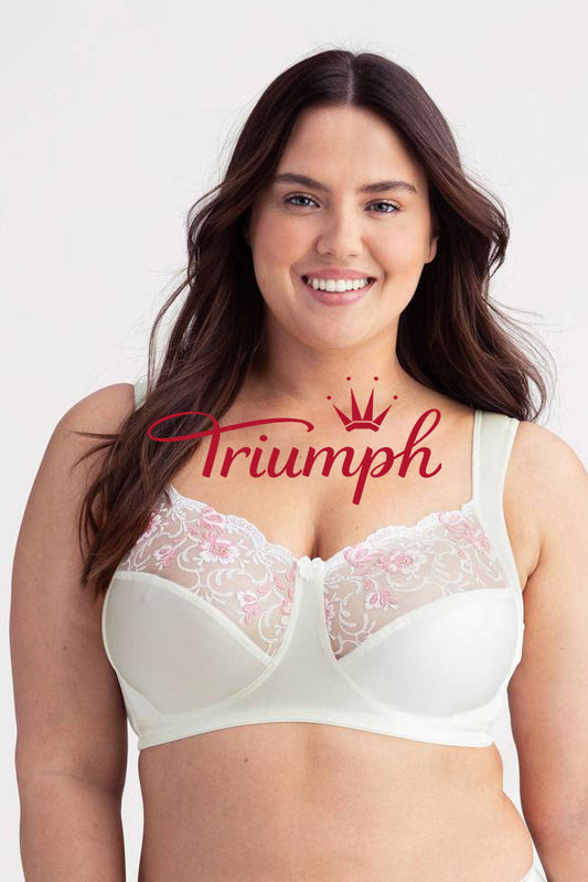 TRIUMPH - 3 DB (65A-120H) 💝 HÍMZETT FEHÉR RUHÁK ✨