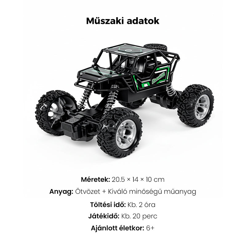 🔥Gyerekek Ötvözött mászó négykerék-meghajtású RC autó