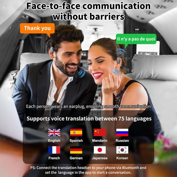 🏆Legnépszerűbb 1. számú termék ⏰ Utolsó nap 💎 OWS Bluetooth 5.4 vezeték nélküli fejhallgató mesterséges intelligenciával történő fordítással (iOS és Android rendszerre)