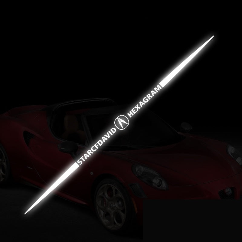 3D színes lézerfényvisszaverő autómatricák 4 db