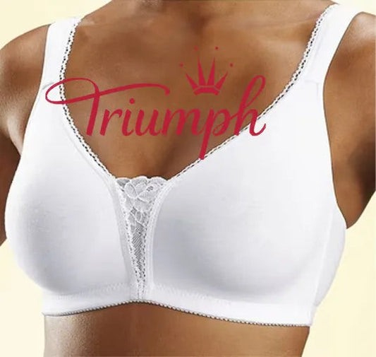 👙TRIUMPH - [3 db] 🔥50% kedvezmény nagyméretű szexi csipke fehér melltartóból