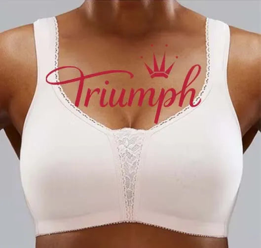 👙TRIUMPH - [3 db] 🔥50% kedvezmény nagyméretű szexi csipke fehér melltartóból
