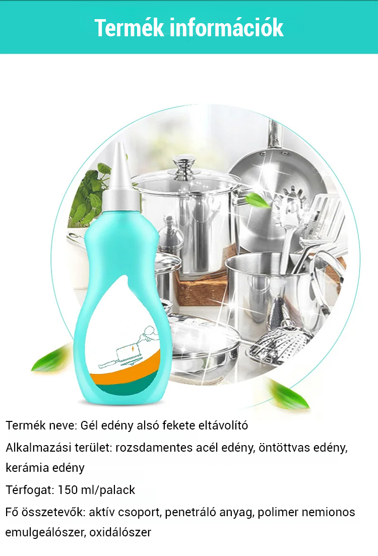 Távolítsa el a fekete gélt a pot aljáról