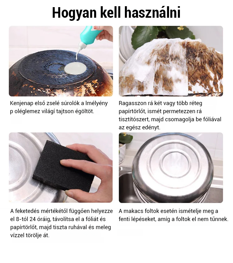 Távolítsa el a fekete gélt a pot aljáról