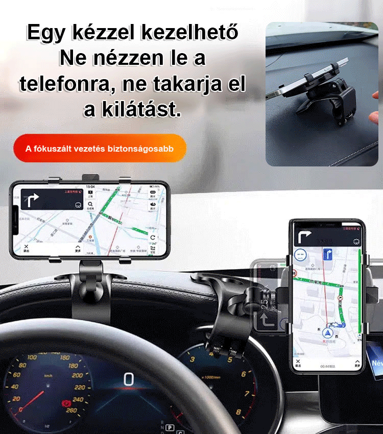 【Frissített legújabb modell】Autós telefontartó