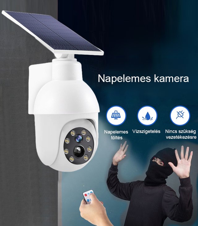 Térfigyelő kamerás utcai lámpák szimulációja