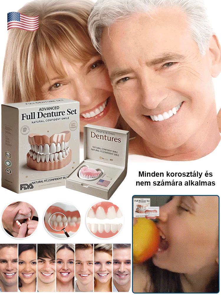 Szilikon Műfogsor Készlet