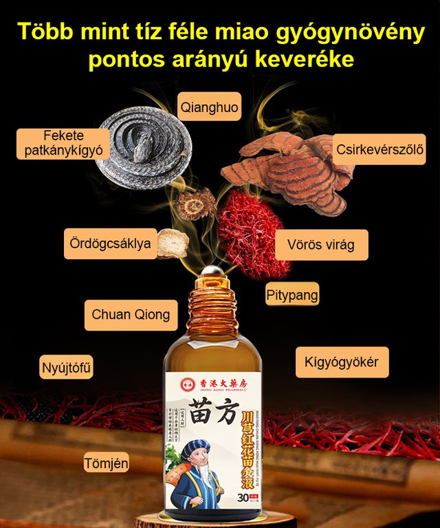 Chuanxiong és vörös virág külsőleges kezelő folyadék