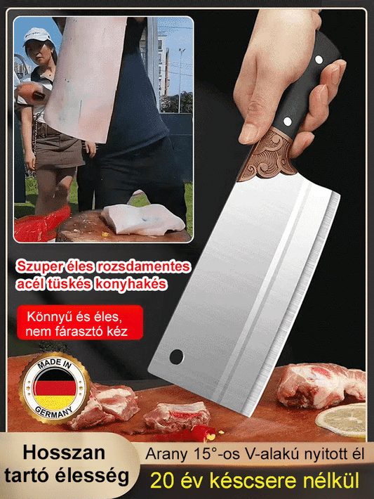 Fading rendkívül éles rozsdamentes acél csúcsú konyhakés HB