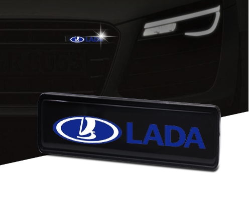 Forró akció ✨50% kedvezmény ✨Stílusos, hangulatos LED lámpa logóval az autó középső hűtőrácsára