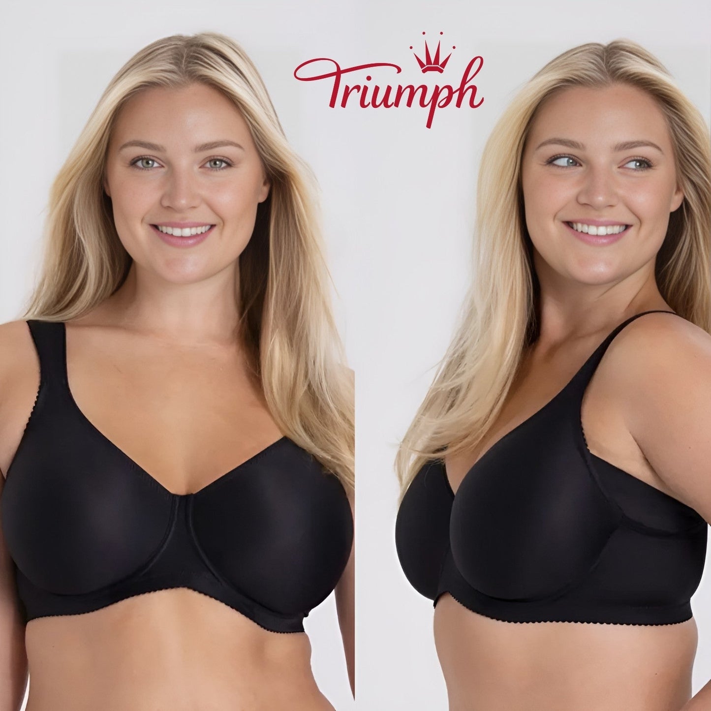 Triumph - (3 db-os) Egyszerű, teljes kosaras push-up melltartó
