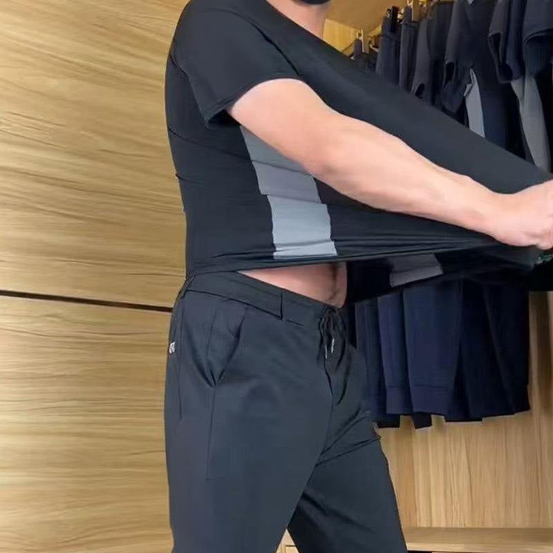 🌴Különleges nyári ajánlatok ❄️Férfi rövid ujjú sportnadrág (2 darabos szett)