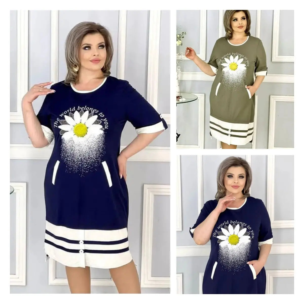 👗Új divatos ruha új virágokkal