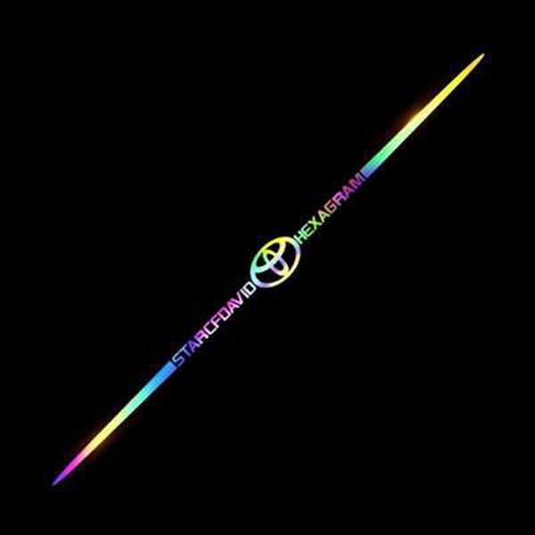 3D színes lézerfényvisszaverő autómatricák 4 db