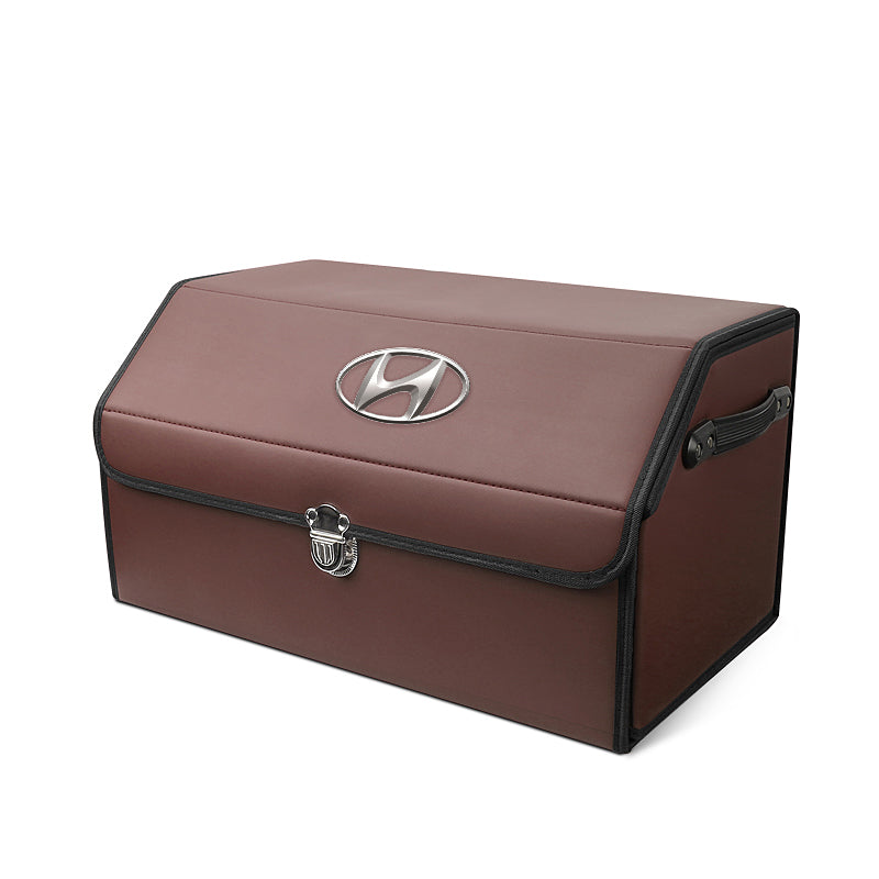 Bőr tárolórekesz az autó csomagtartójába