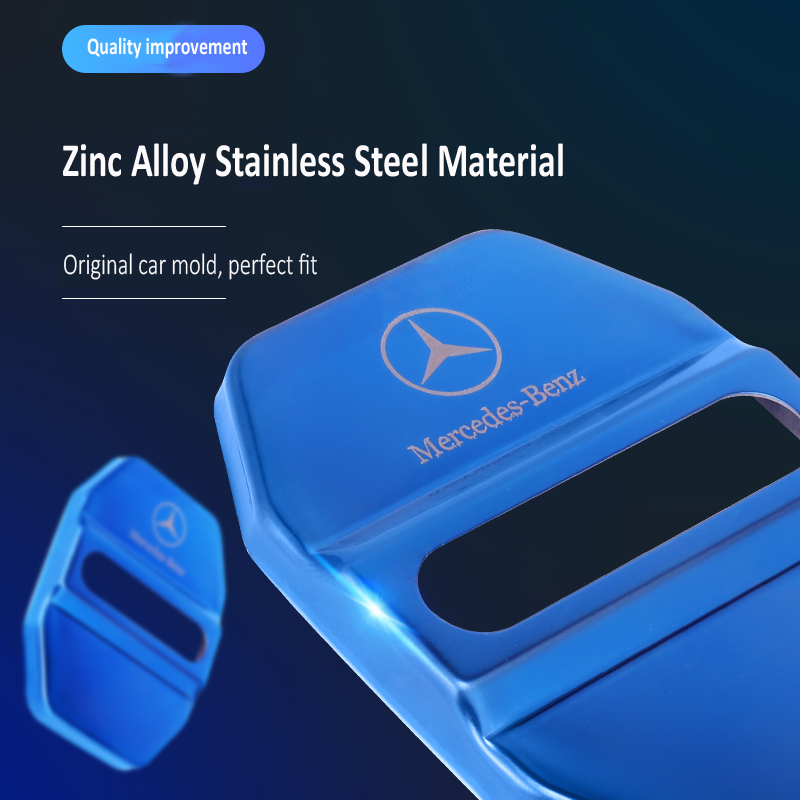 Forró Akció ✨50% Kedvezmény ✨Rozsdamentes Acél Korróziógátló Autó Ajtózár Védőburkolat 🔥4 db 🔥