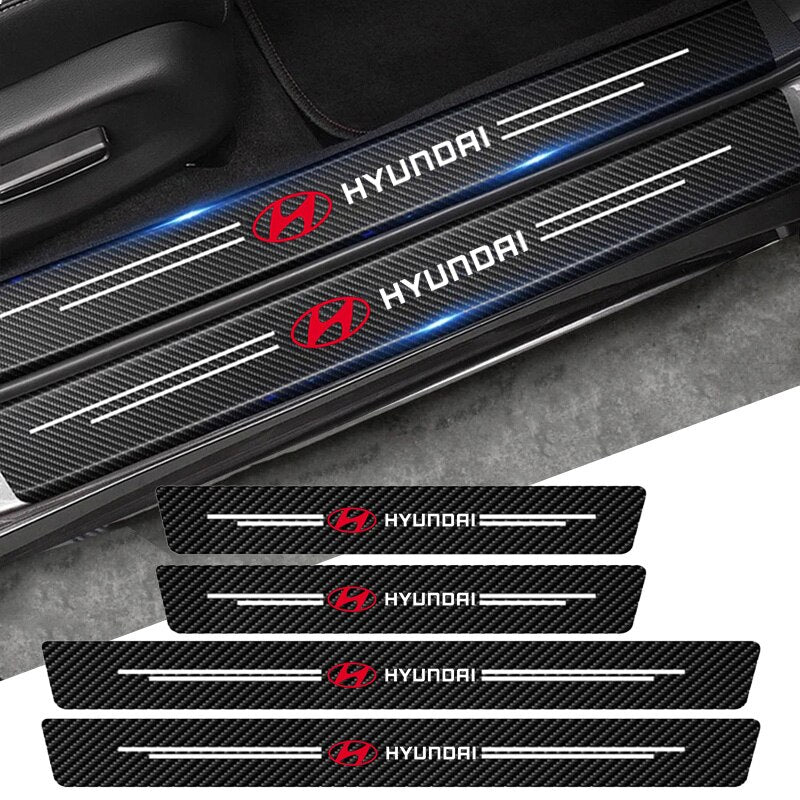 Karbonszálas küszöbvédő (8PCS)