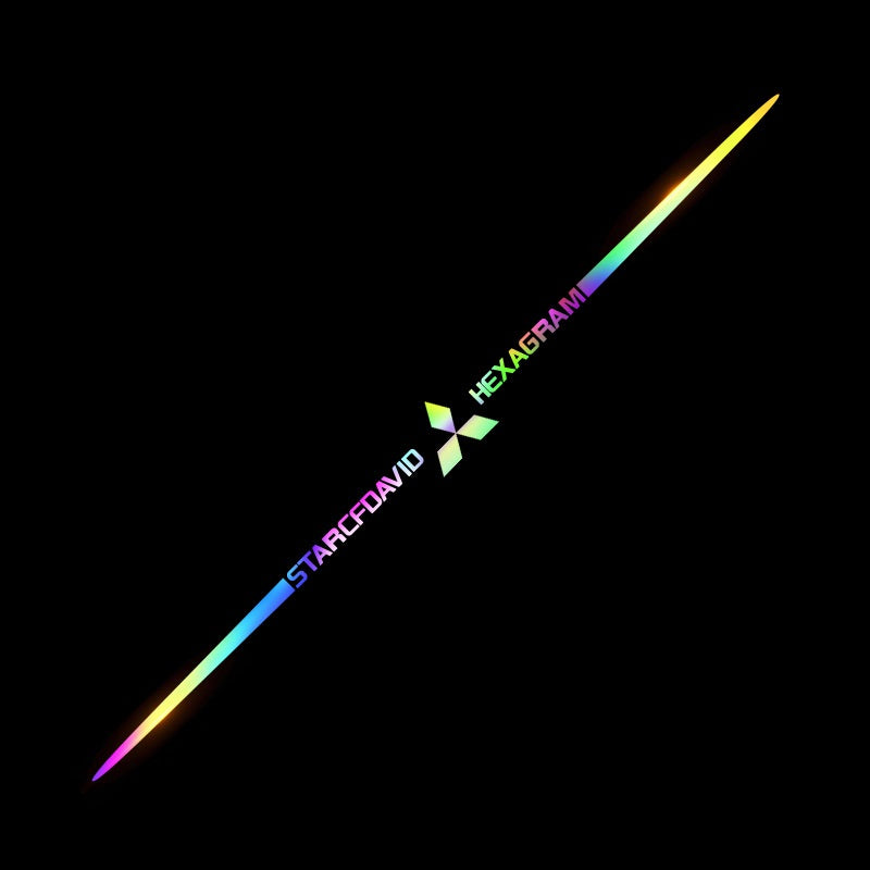 3D színes lézerfényvisszaverő autómatricák 4 db